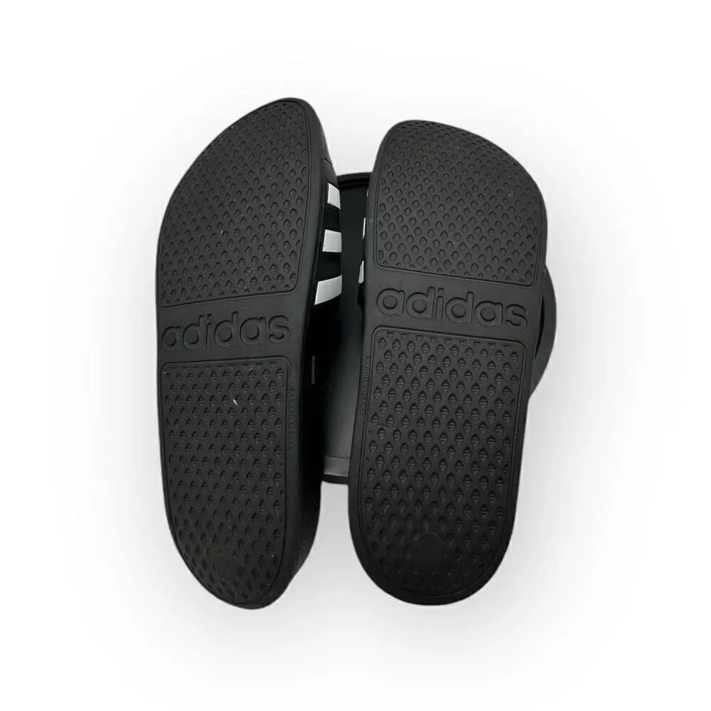 NWOT Adidas Mens Adilette Slides Sandals Black White Size 11